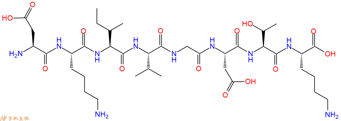 多肽DKIVGDTK的参数和合成路线|三字母为Asp-Lys-Ile-Val-Gly-Asp-Thr