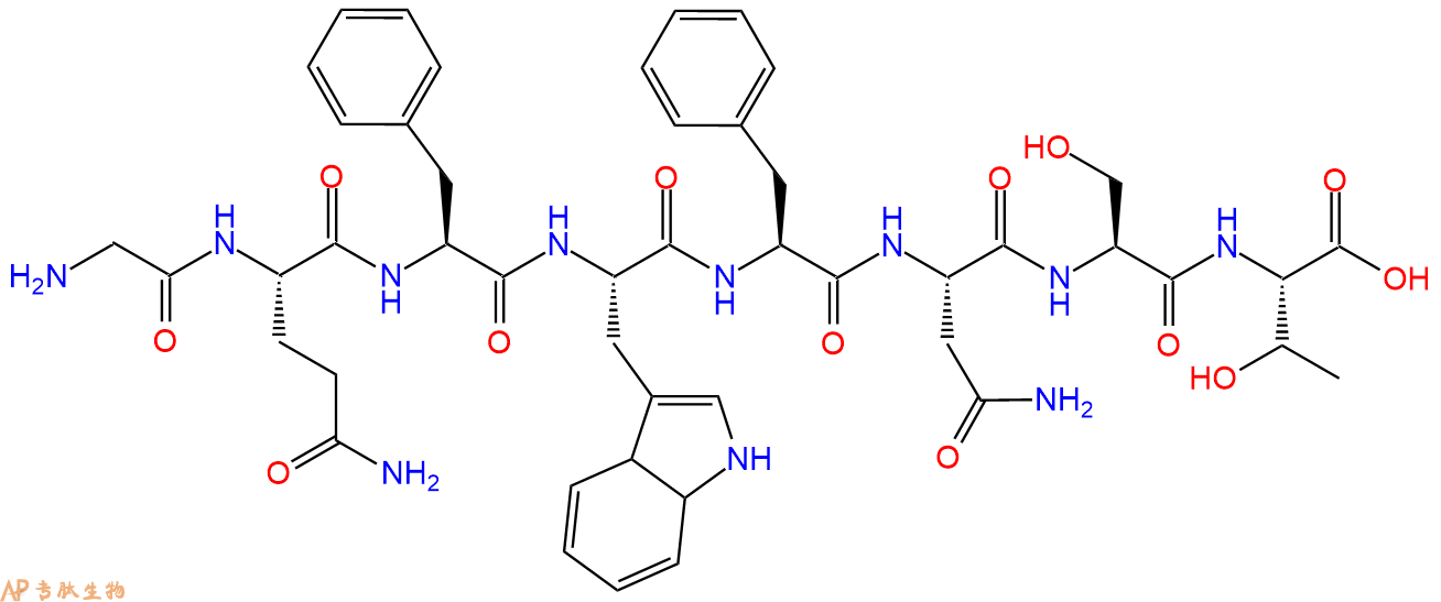 多肽GQFWFNST的参数和合成路线|三字母为Gly-Gln-Phe-Trp-Phe-Asn-Ser