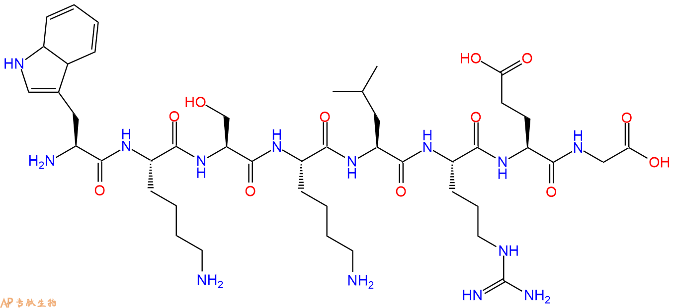 多肽WKSKLREG的参数和合成路线|三字母为Trp-Lys-Ser-Lys-Leu-Arg-Glu