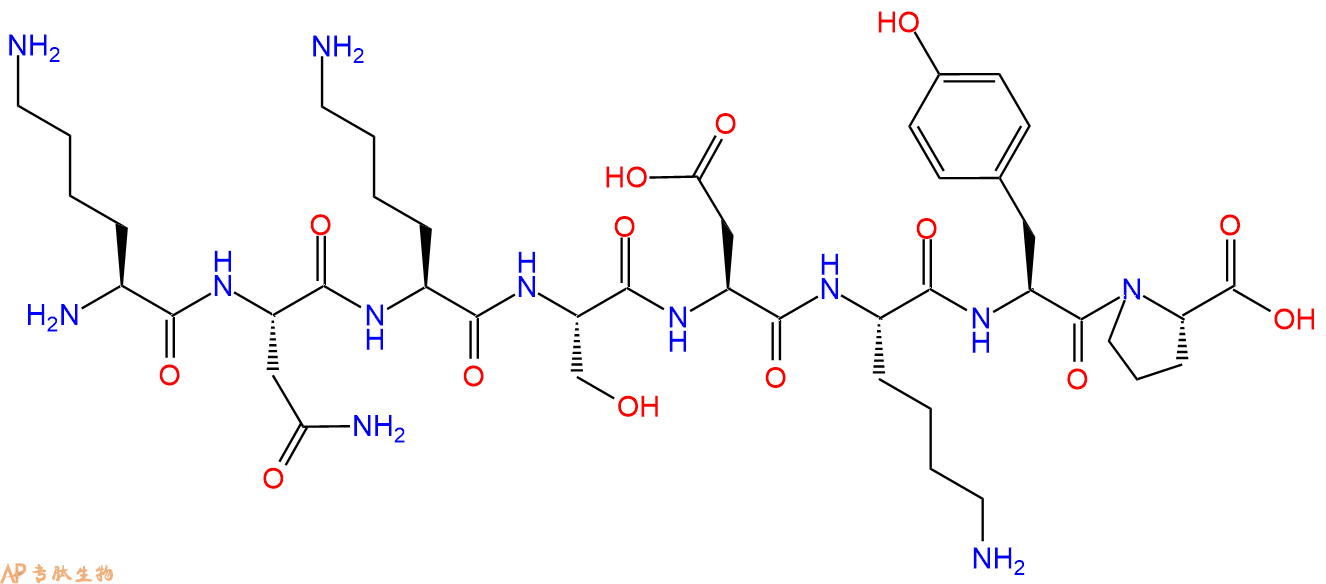 多肽KNKSDKYP的参数和合成路线|三字母为Lys-Asn-Lys-Ser-Asp-Lys-Tyr