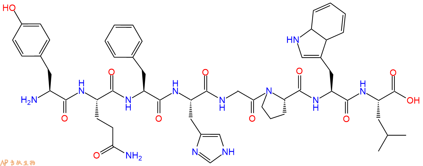 多肽YQFHGPWL的参数和合成路线|三字母为Tyr-Gln-Phe-His-Gly-Pro-Trp