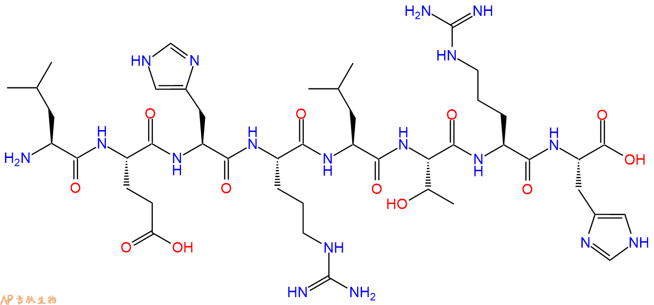 多肽LEHRLTRH的参数和合成路线|三字母为Leu-Glu-His-Arg-Leu-Thr-Arg