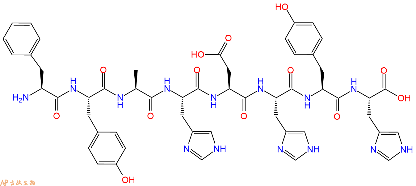 多肽FYAHDHYH的参数和合成路线|三字母为Phe-Tyr-Ala-His-Asp-His-Tyr