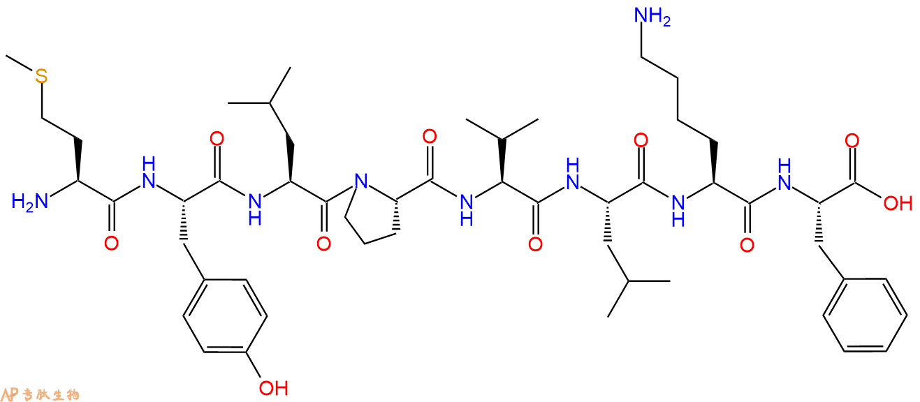 多肽MYLPVLKF的参数和合成路线|三字母为Met-Tyr-Leu-Pro-Val-Leu-Lys
