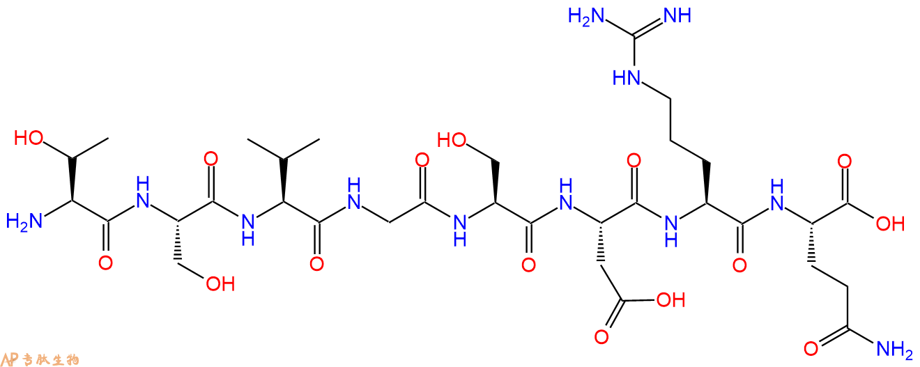 多肽TSVGSDRQ的参数和合成路线|三字母为Thr-Ser-Val-Gly-Ser-Asp-Arg