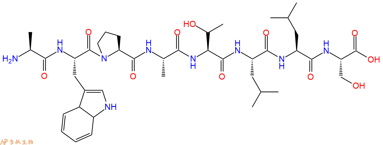 多肽AWPATLLS的参数和合成路线|三字母为Ala-Trp-Pro-Ala-Thr-Leu-Leu
