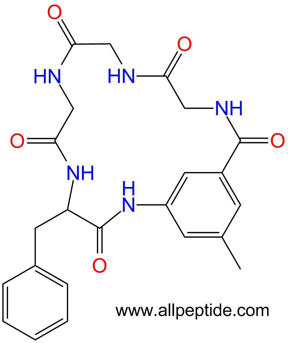 专肽生物产品cyclo (Phe-m-aβ-Gly-Gly-Gly-Gly)116459-32-6