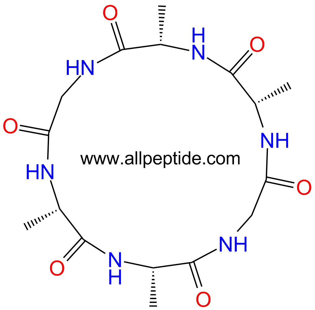 专肽生物产品环六肽c(Ala-Ala-Gly-Ala-Ala-Gly)3057-62-3
