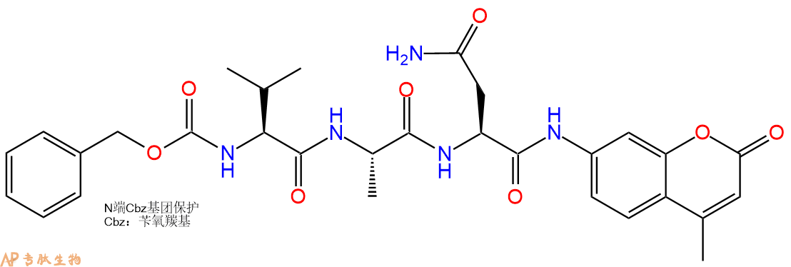 专肽生物产品标记肽Z-VAN-7-氨基-4-甲基香豆素245036-58-2