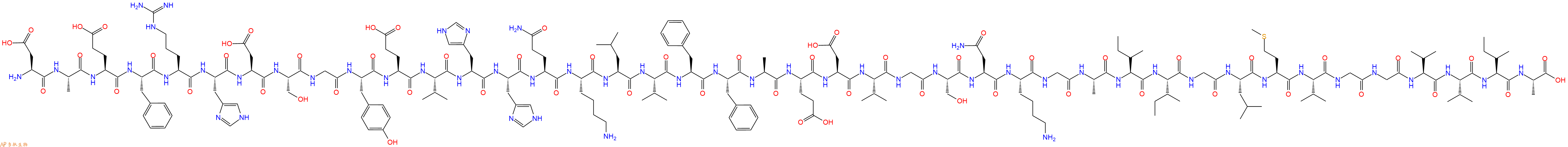 107761-42-2,Amyloid β-Protein (1-42),H2N-Asp-Ala-Glu-Phe-Arg-His-Asp-Ser-Gly-Tyr-Glu-Val-His-His-Gln-Lys-Leu-Val-Phe-Phe-Ala-Glu-Asp-Val-Gly-Ser-Asn-Lys-Gly-Ala-Ile-Ile-Gly-Leu-Met-Val-Gly-Gly-Val-Val-Ile-Ala-COOH,H2N-DAEFRHDSGYEVHHQKLVFFAEDVGSNKGAIIGLMVGGVVIA-OH