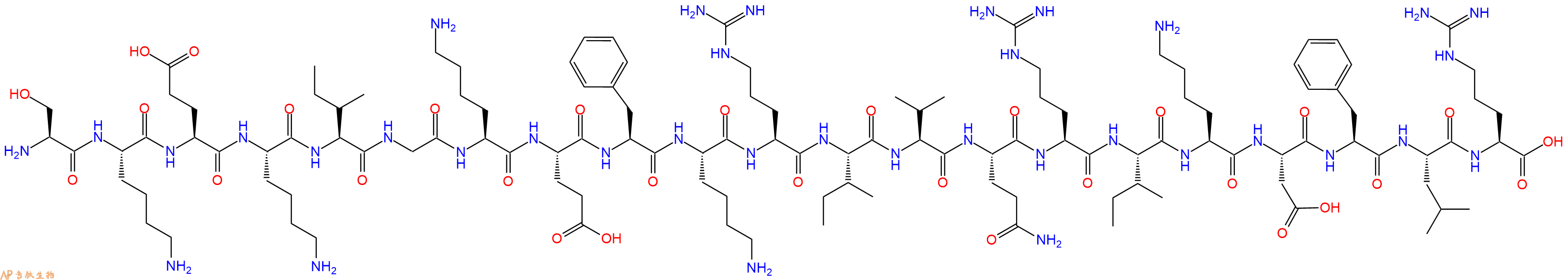多肽生物产品LL-37 SKE1072128-56-3
