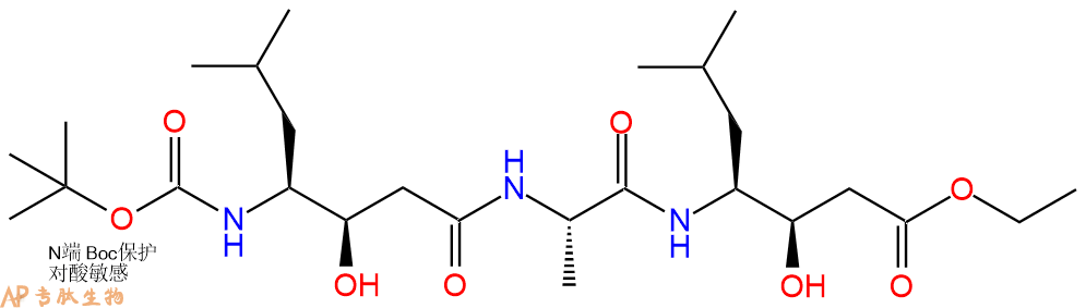 专肽生物产品三肽Boc-Sta-Ala-Sta-乙酯化344457-38-1
