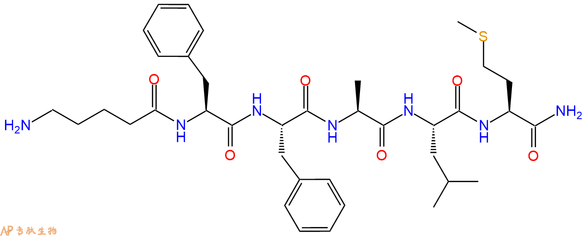 专肽生物产品六肽Ava-Phe-Phe-Ala-Leu-Met-NH2127492-87-9