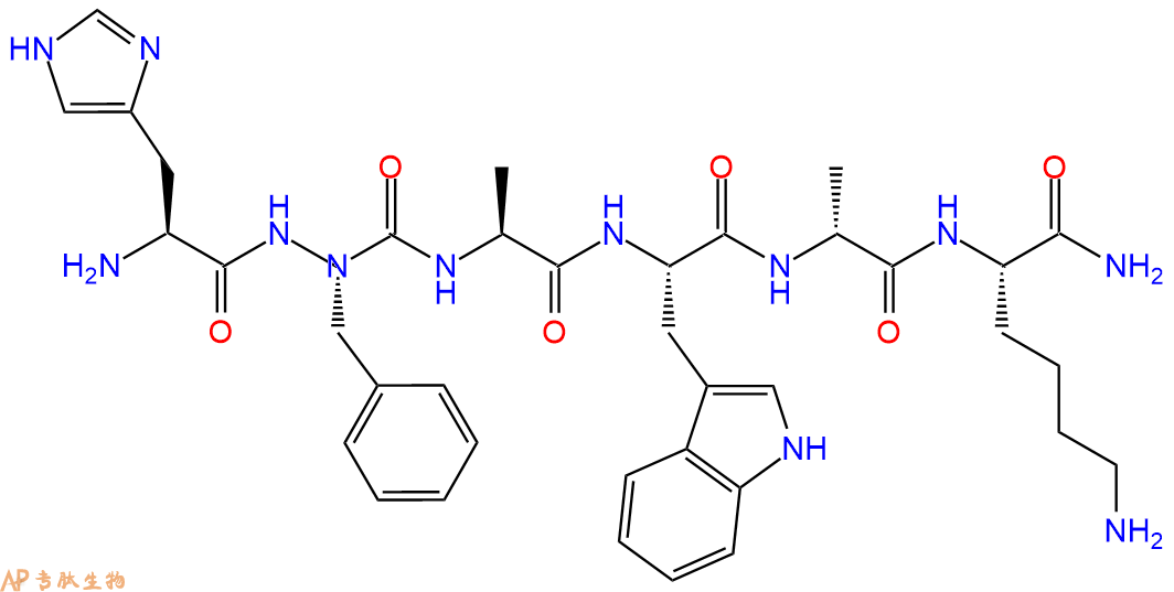 专肽生物产品六肽His-azaPhe-Ala-Trp-DAla-Lys-NH21093755-35-1