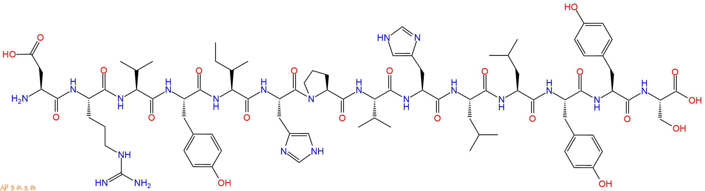 专肽生物产品[Val8]ReninSubstrateTetradeca Peptide , rat