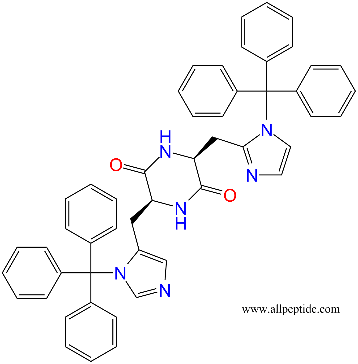 专肽生物产品二肽cyclo[-His(Tr)-His(Tr)-]1166827-35-5