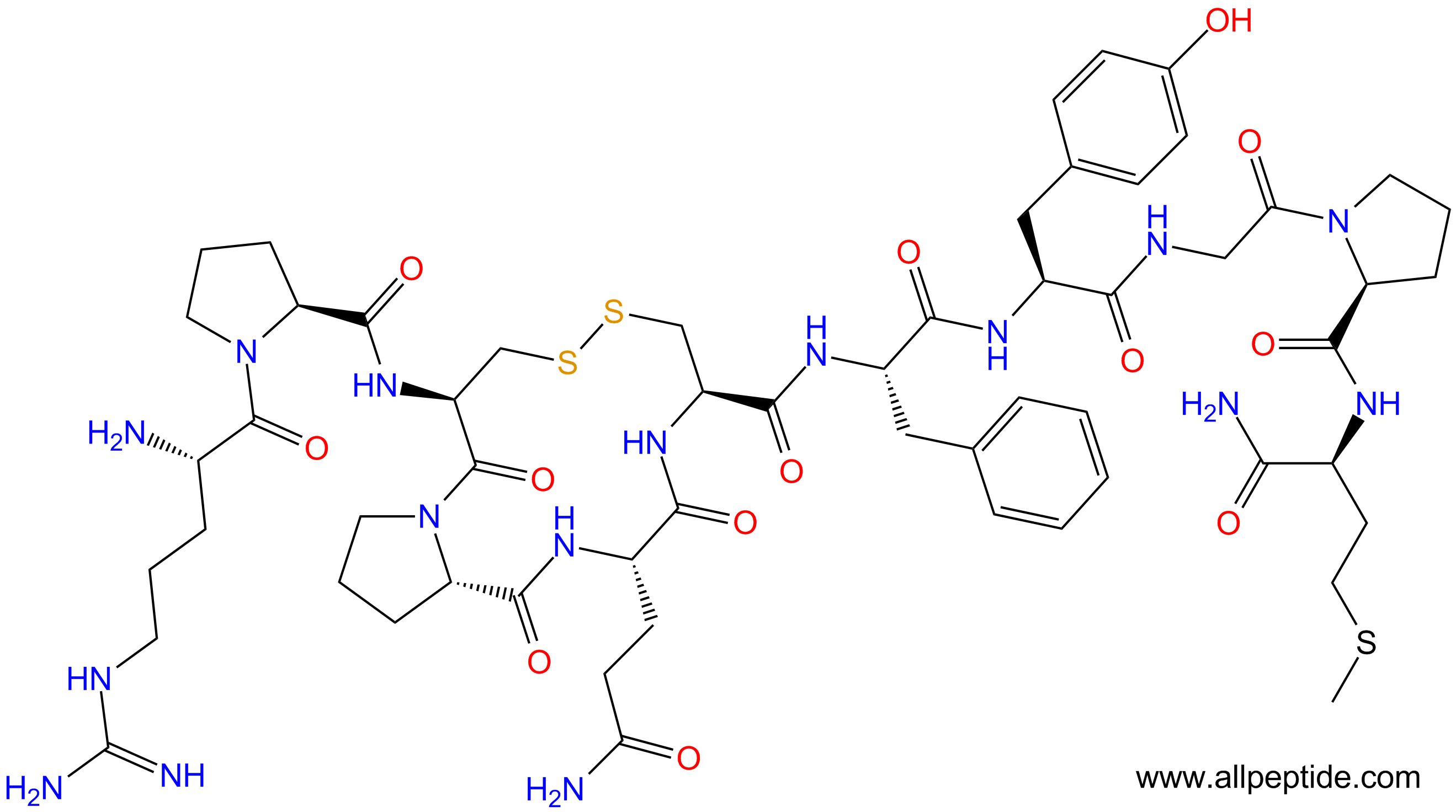 专肽生物产品P物质肽[Cys3, 6, Tyr8, Pro10]- Substance P