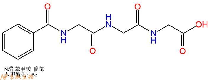 专肽生物产品Benzoyl-Gly-Gly-Gly-COOH31384-90-4