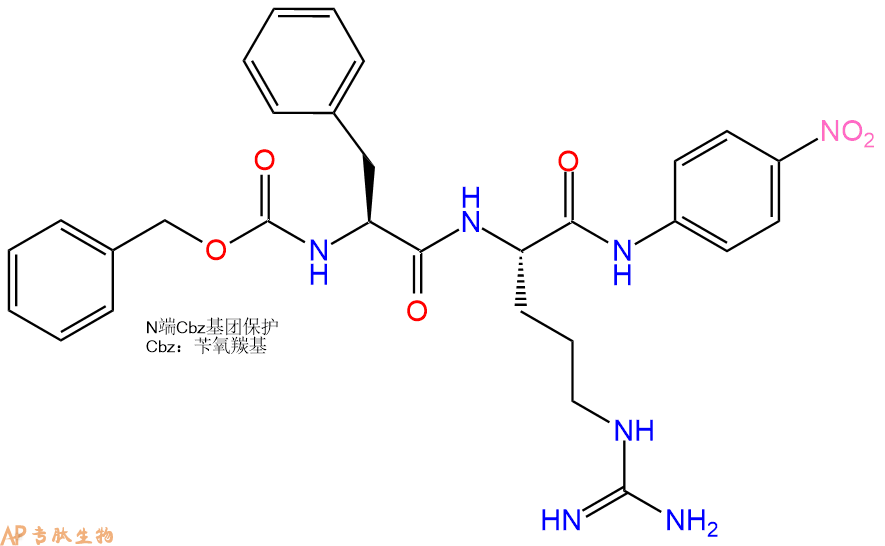 专肽生物产品二肽标记肽Z-Phe-Arg-对硝基苯胺59188-54-4
