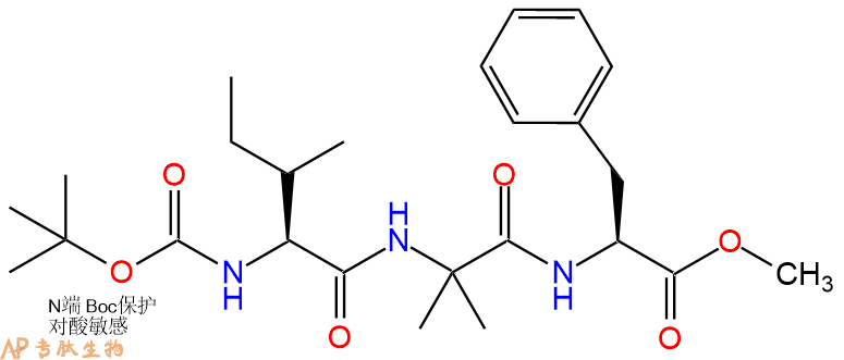 专肽生物产品三肽Boc-Ile-Aib-Phe--甲酯化952400-11-2