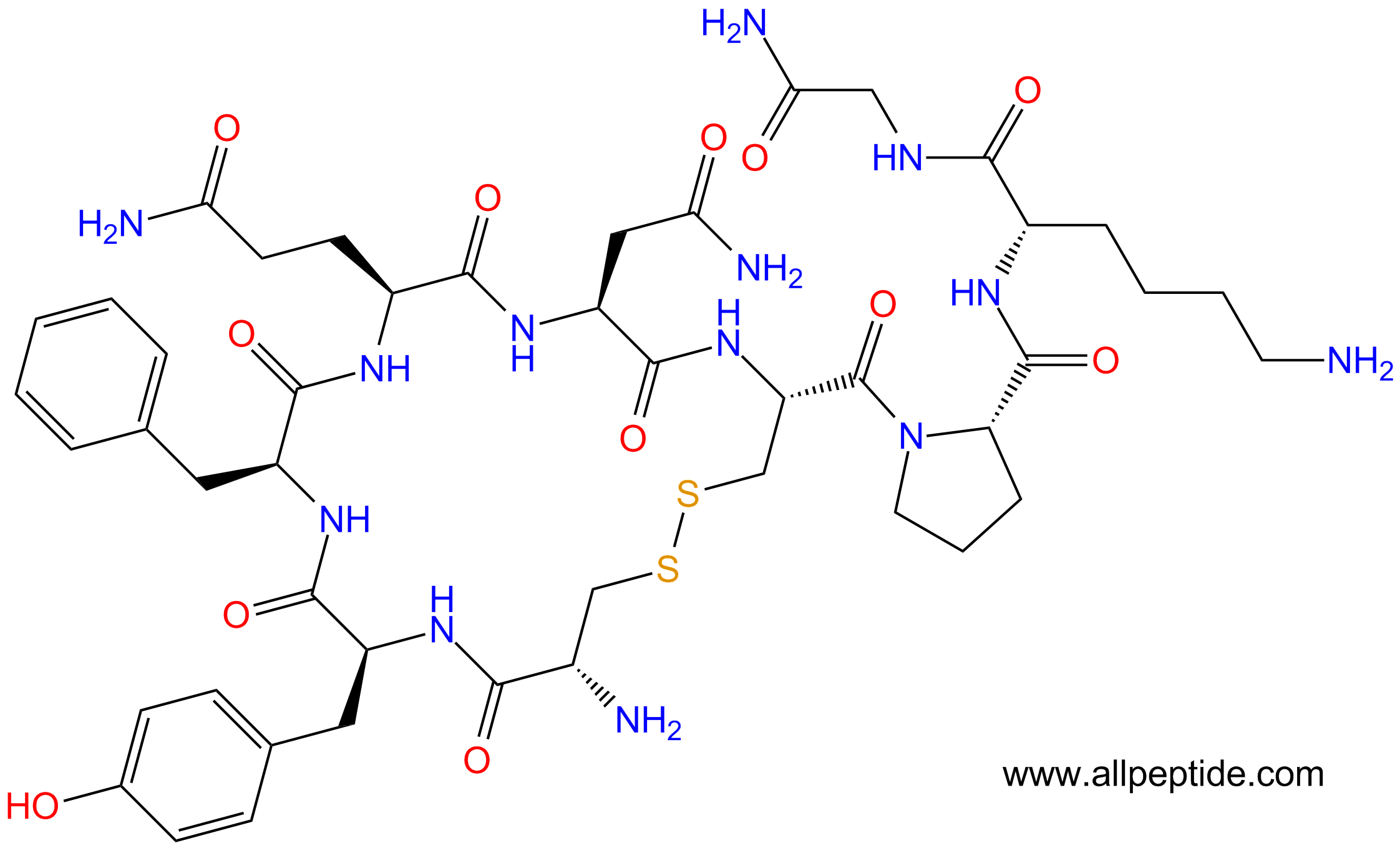 专肽生物产品赖氨加压素/Lypressin50-57-7
