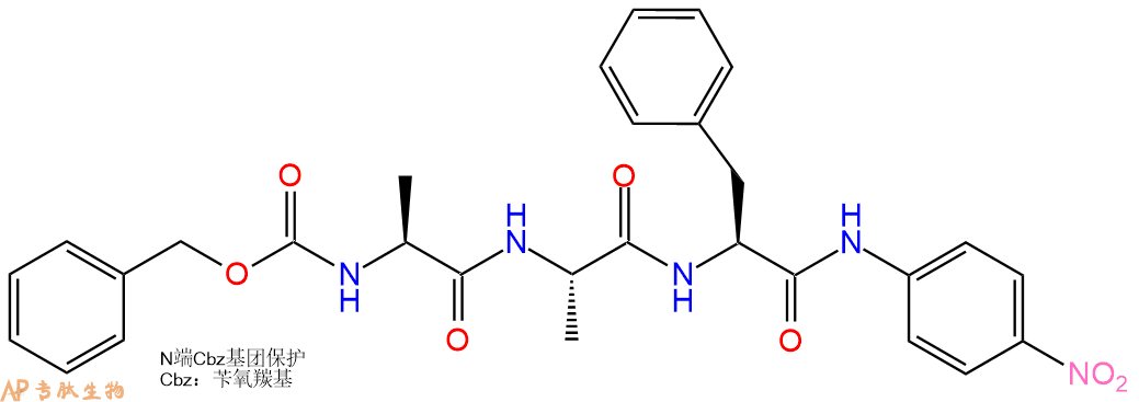 专肽生物产品三肽Cbz-Ala-Ala-Phe-对硝基苯胺61043-35-4