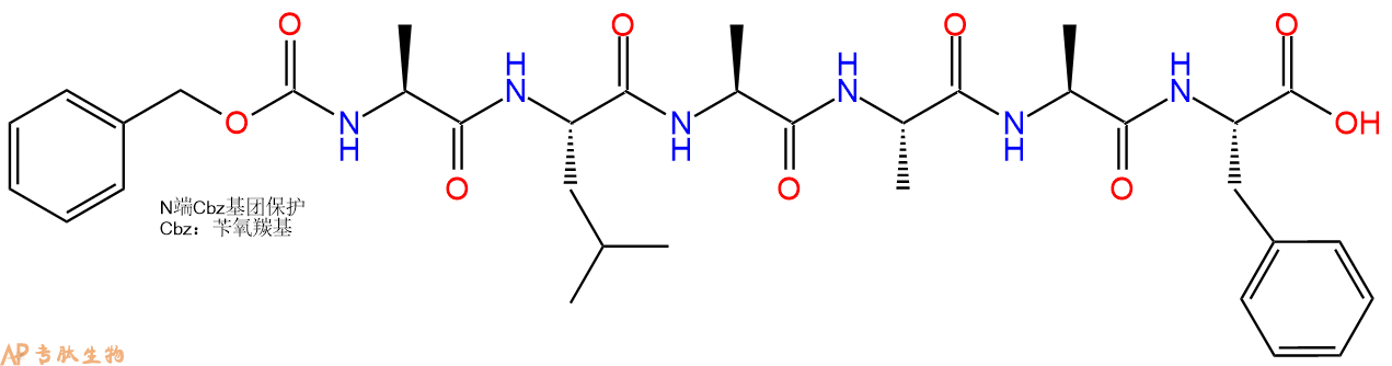 专肽生物产品六肽CBzl-Ala-Leu-Ala-Ala-Ala-Phe1342794-41-5