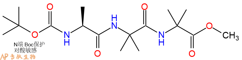 专肽生物产品三肽Boc-Ala-Aib-Aib--甲酯化78944-38-4