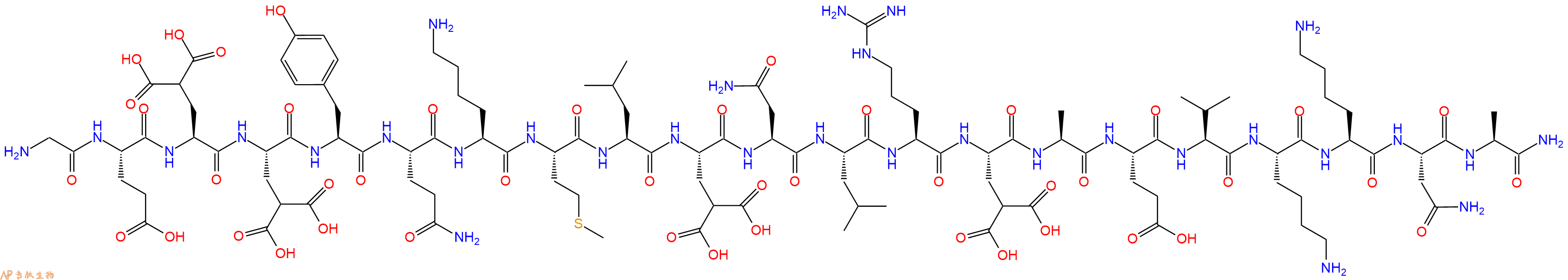 专肽生物产品芋螺睡眠肽T、Conantokin T127476-26-0