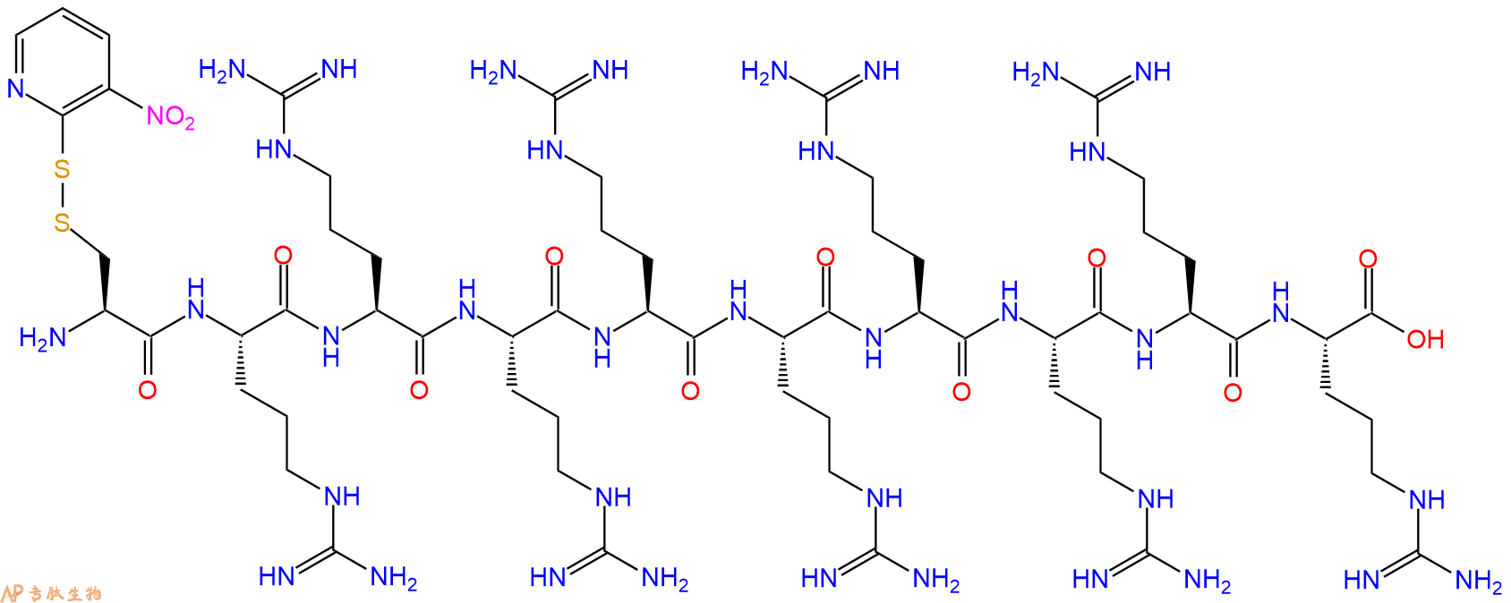 多肽生物产品Cys(Npys)-(Arg)₉