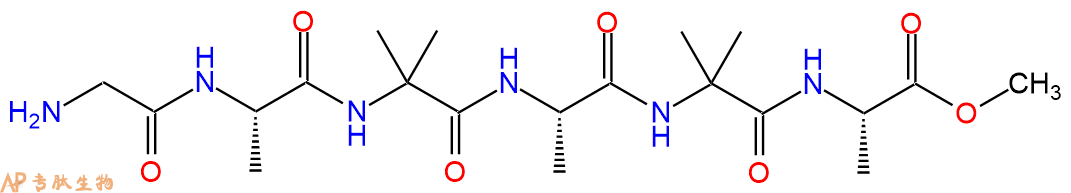专肽生物产品六肽Gly-(Ala-Aib)2-Ala-甲酯化82954-86-7
