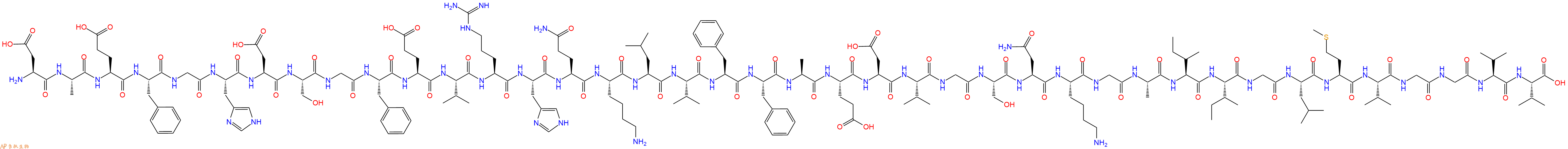 专肽生物产品β淀粉肽(1-40)(鼠)、β-Amyloid(1-40), rat144409-98-3