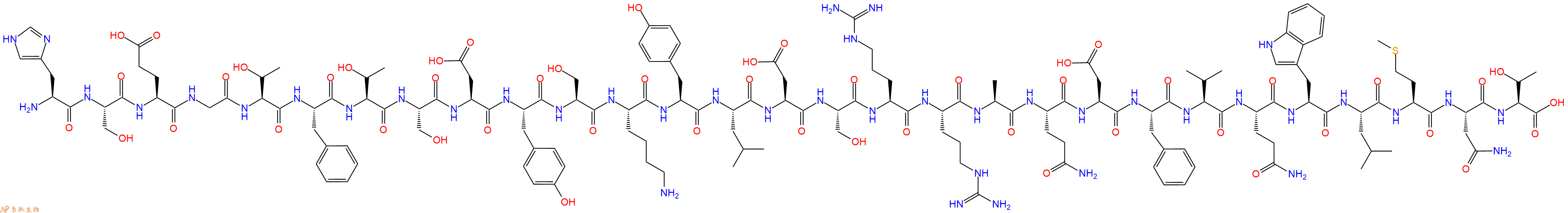 专肽生物产品胰高血糖素(Glu³)-Glucagon (1-29) (human, rat, porcine)108997-34-8