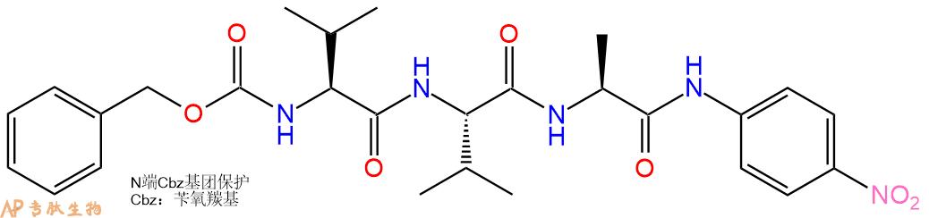 专肽生物产品三肽Cbz-Val-Val-Ala-对硝基苯胺117507-25-2