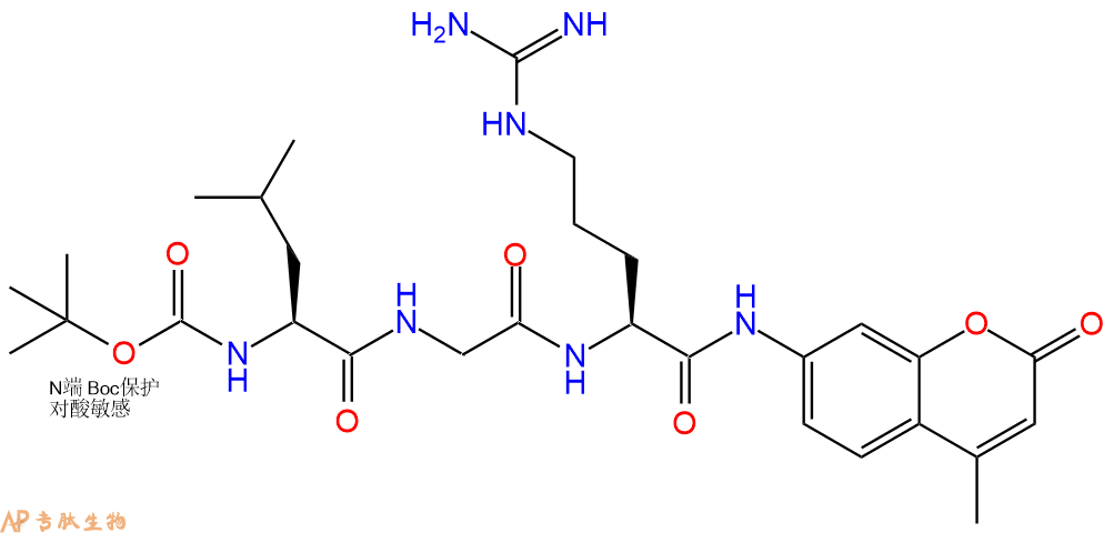 专肽生物产品标记肽Boc-LGR-7-氨基-4-甲基香豆素65147-09-3