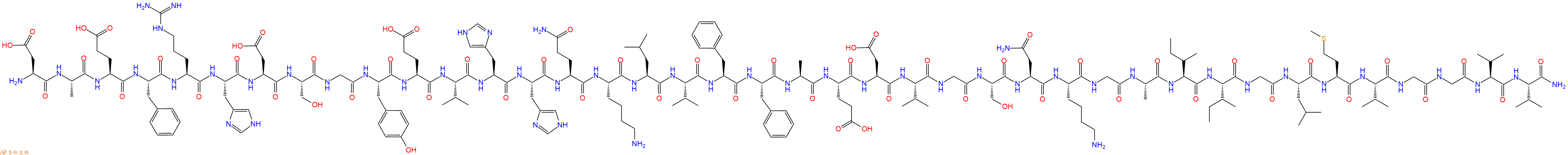 专肽生物产品淀粉肽β-Amyloid(1-40), amide203460-31-5