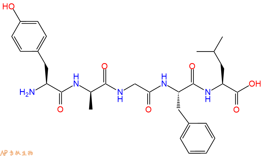 专肽生物产品(D-ALA2)-亮氨酸脑啡肽、[DAla2]-Leu-Enkephalin、Pentapeptide-1864963-01-5