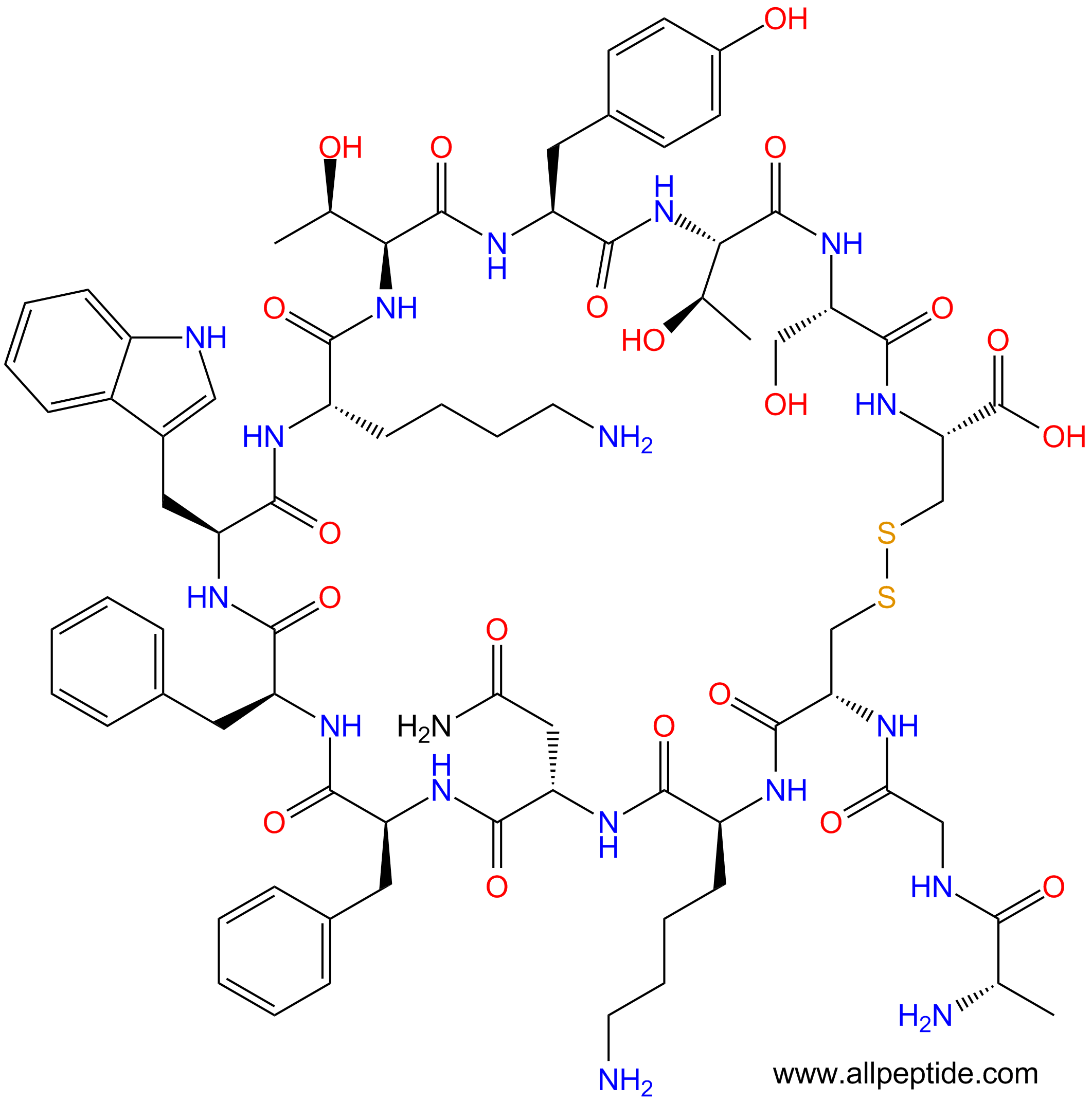 专肽生物产品生长激素抑制素[Tyr11]-Somatostatin-1459481-27-5