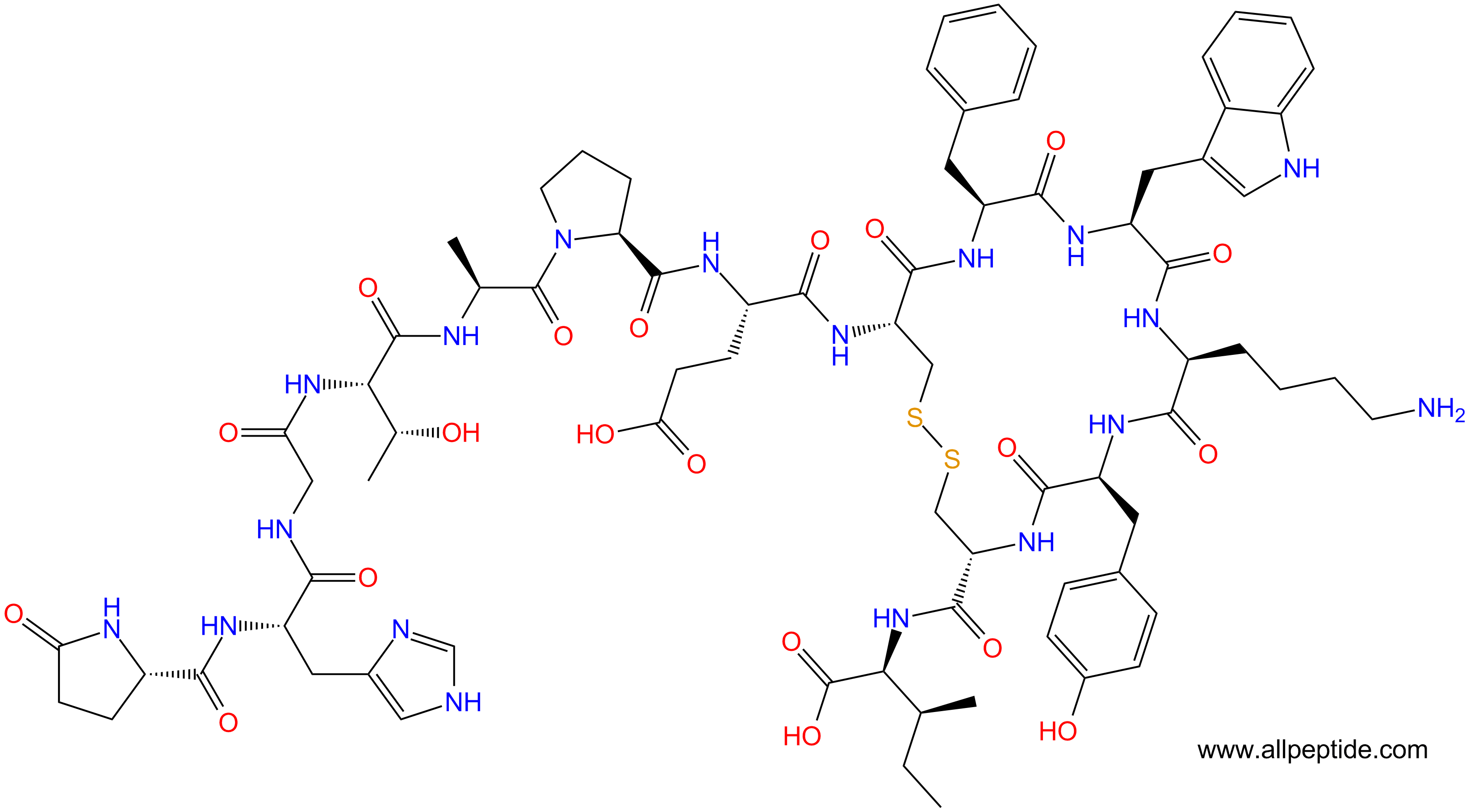 专肽生物产品[Pyr110]-Prepro-UrotensinII(110-123), rat