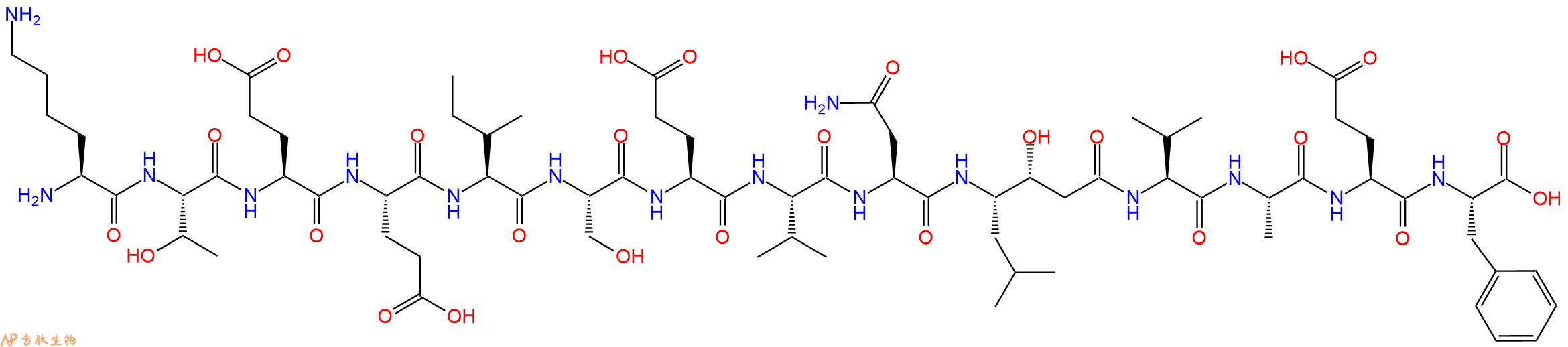 专肽生物产品Lys-THR-E-Glu-I-S-E-Val-ASN-STA-Val-A-E-Phe350228-37-4