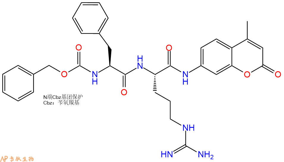 专肽生物产品二肽标记肽Z-FR-7-氨基-4-甲基香豆素.HCl65147-22-0