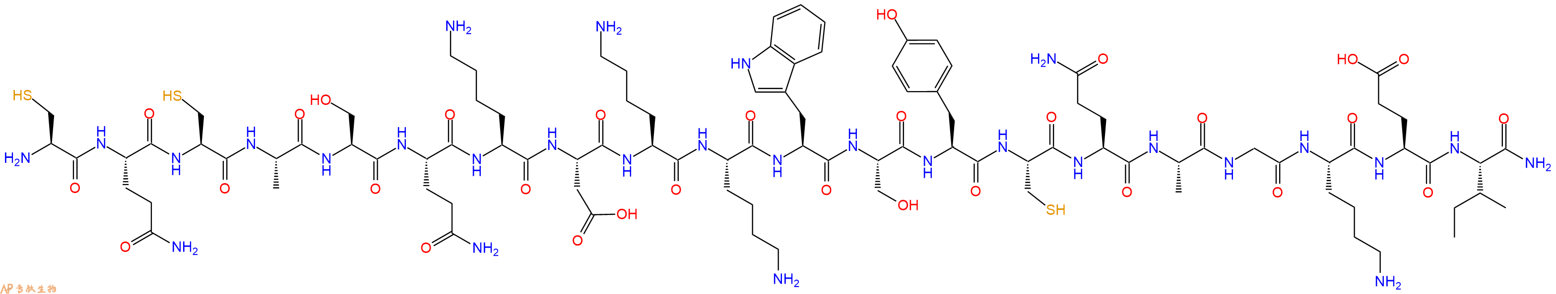 专肽生物产品[Tyr123]PreproEndothelin(110-130), amide, human