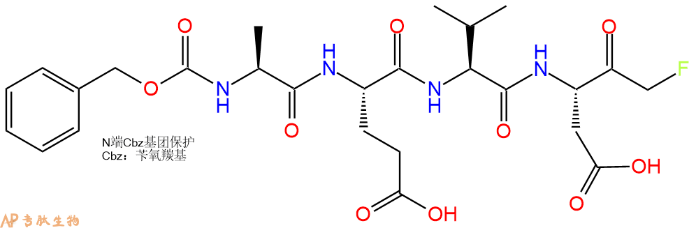 专肽生物产品四肽Cbz-Ala-Glu-Val-Asp-FMK419543-05-8