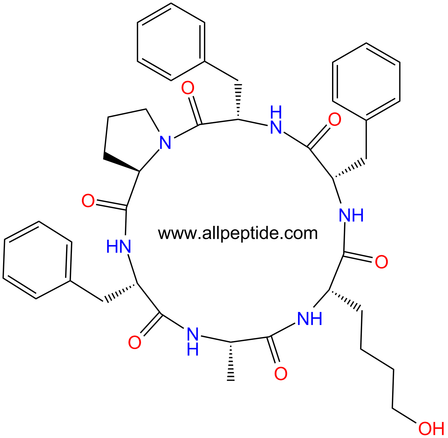 专肽生物产品cyclo(-Phe-DPro-Phe-Ala-Ahc-Phe-)134262-59-2