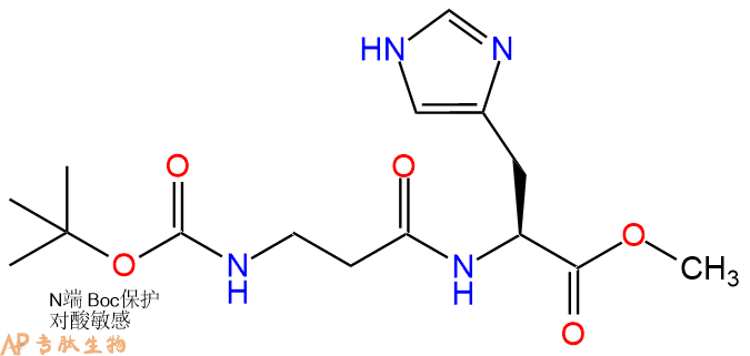 专肽生物产品二肽Boc-βAla-His-甲酯化82361-55-5