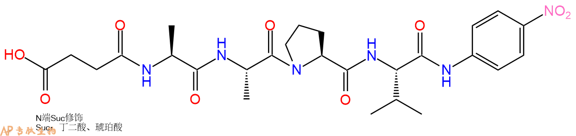专肽生物产品白细胞弹性蛋白酶（中性粒细胞弹性蛋白酶）底物72682-76-9