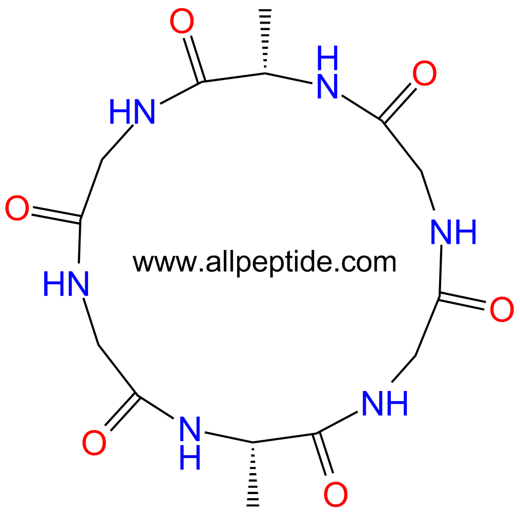 专肽生物产品环六肽c(Gly-Ala-Gly-)23057-57-6