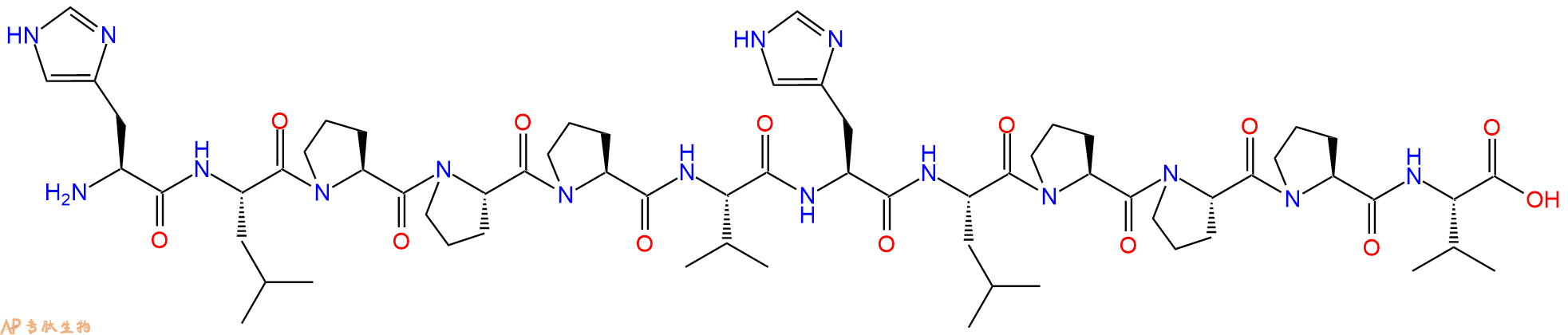 专肽生物产品His-L-P-Pro-P-Val-H-L-P-Pro-P-Val154244-49-2