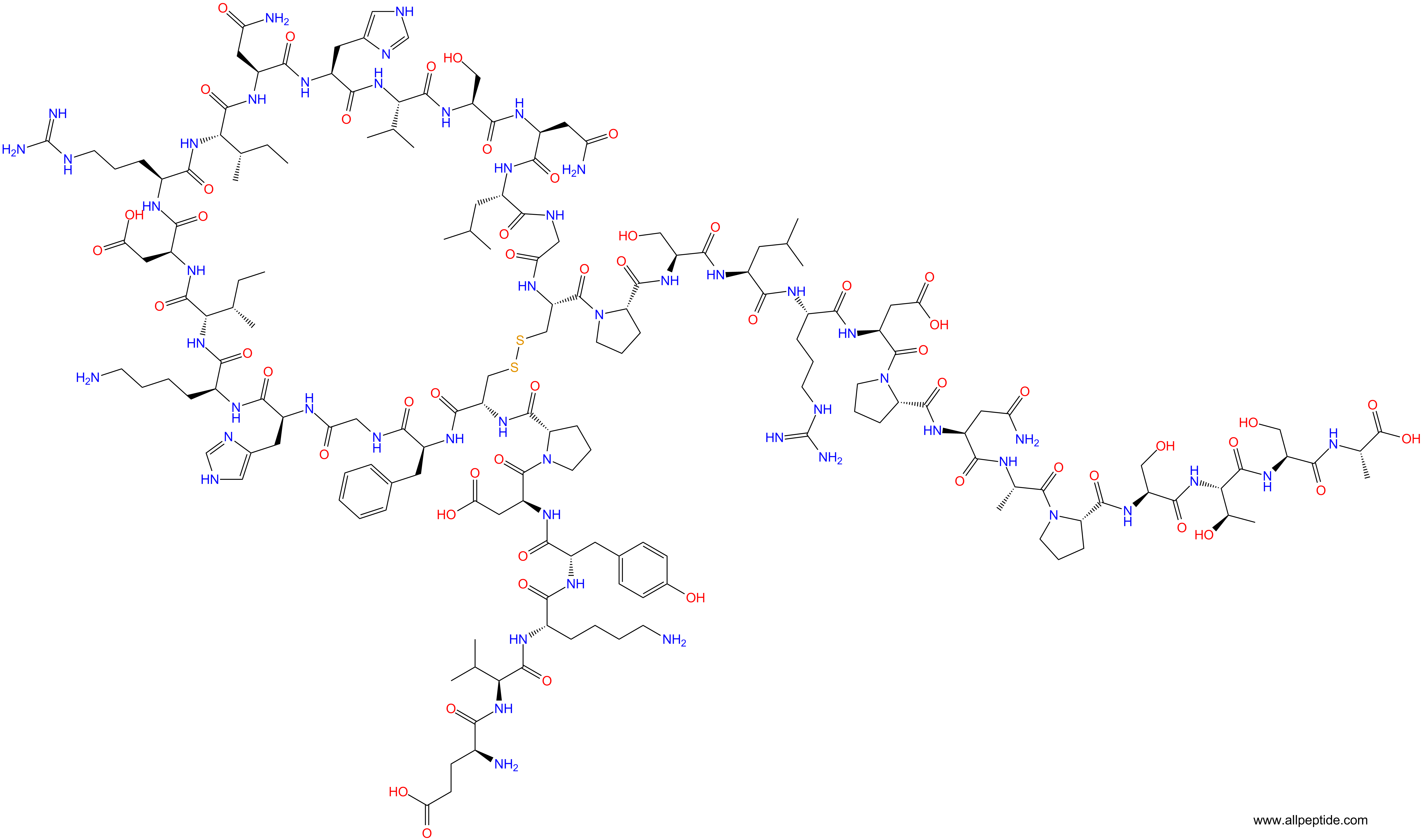 专肽生物产品[Des-Arg30, Des-Pro31]-Dendroaspis Natriuretic Peptide