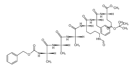 专肽生物产品三肽Cbz-A-Ala-A-Lys(CHO)-F-Glu(OCMe3)--甲酯化106195-72-6